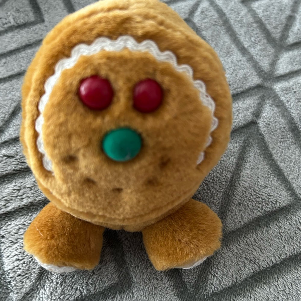 Plush Gingerbread Toy - Brown